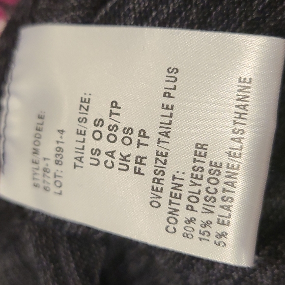 NWOT Mr Max Oversized one sz poncho - Picture 7 of 8